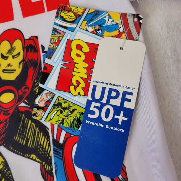 Marvel Avengers Boy Hulk Thor Iron Man Captain America Rash Guard T-Shirt 2T - Picture 7 of 9